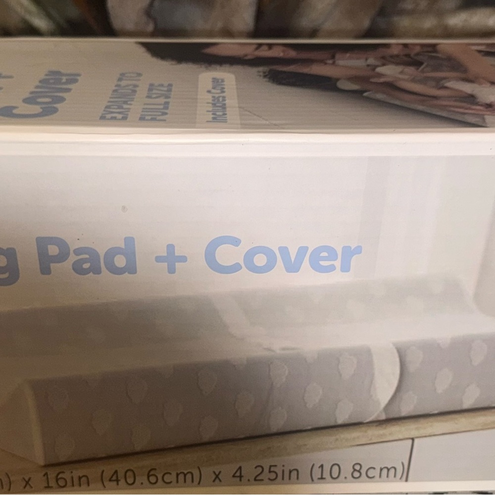 Gray Changing Pad Cover - Picture 2 of 4
